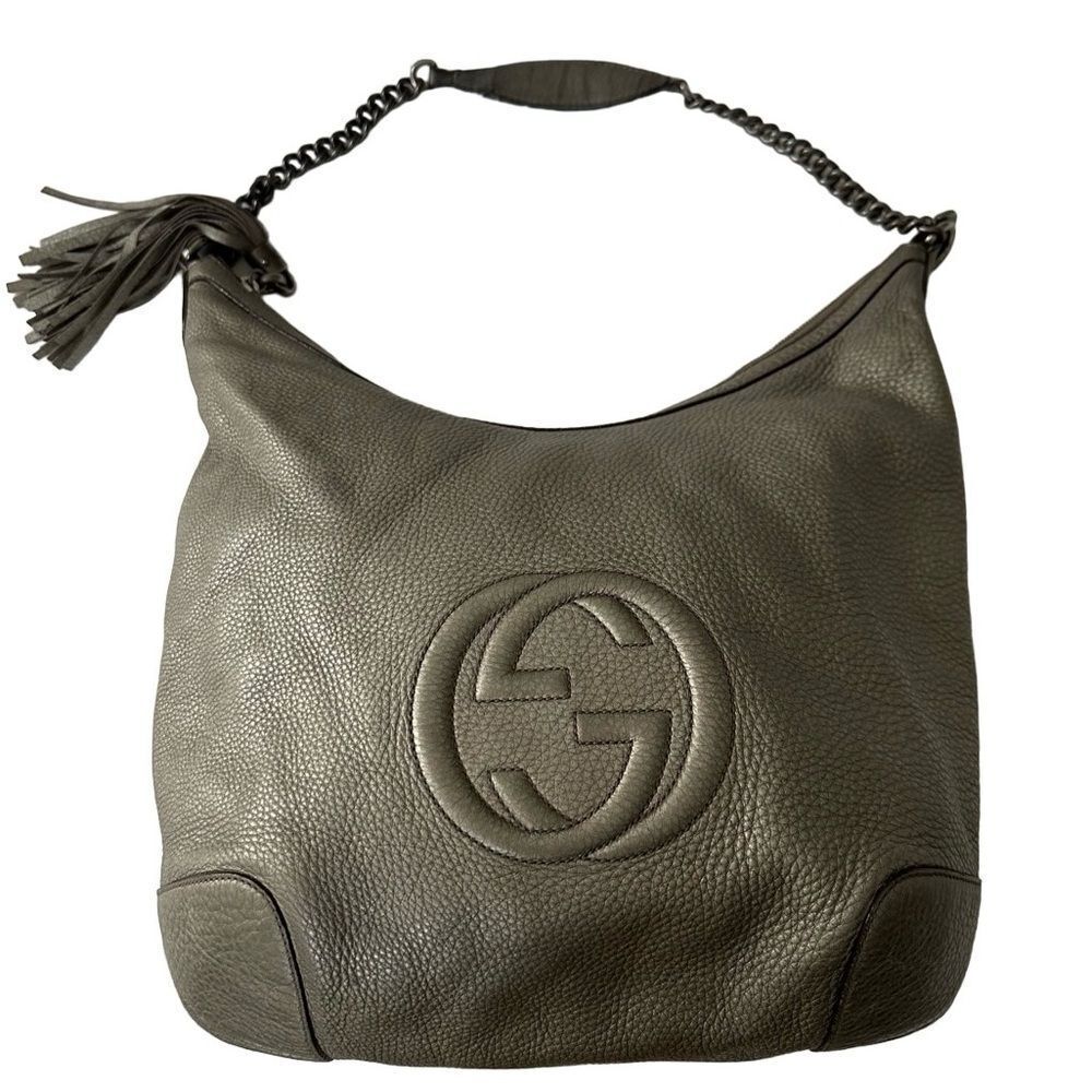 Gucci Olive Green Hobo Bag